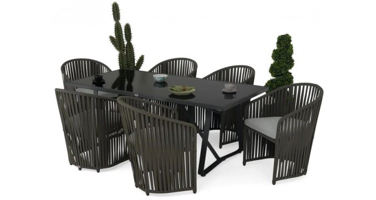 Set mobilier MILANO terasa/gradina, 6 fotolii si masa Seturi Grădină 2