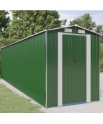 Magazie metalica de gradina, verde, 192x772x223 cm, otel zincat Magazie metalica de gradina, verde, 192x772x223 cm, otel zincat