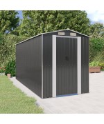 Sopron de gradina, antracit, 192x440x223 cm, otel galvanizat