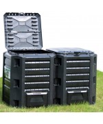 Compostor de gradina, negru, 800 l