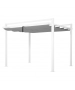 Pavilion gradina, structura aluminiu, 3x3m, COLORADO,alb