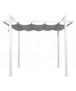 Pavilion gradina, structura aluminiu, 3x3m, COLORADO,alb