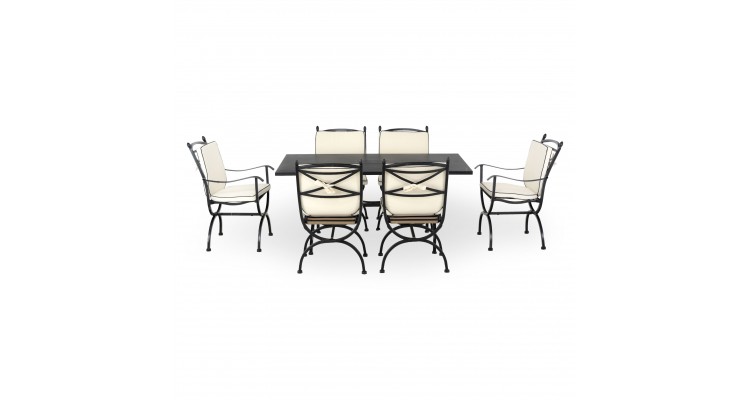 Set mobilier MEDICI terasa si gradina, 6 scaune si masa Seturi Grădină 2