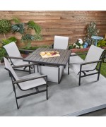 Set mobilier terasa si gradina Easton Park, 4 scaune si masa