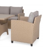 Set mobilier BAXTER terasa si gradina, 2 fotolii, canapea si masa