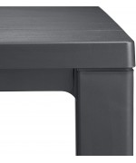 Masa Julie, 6 locuri, 1,47 x 90 x 74,5 cm, culoare grafit, Keter