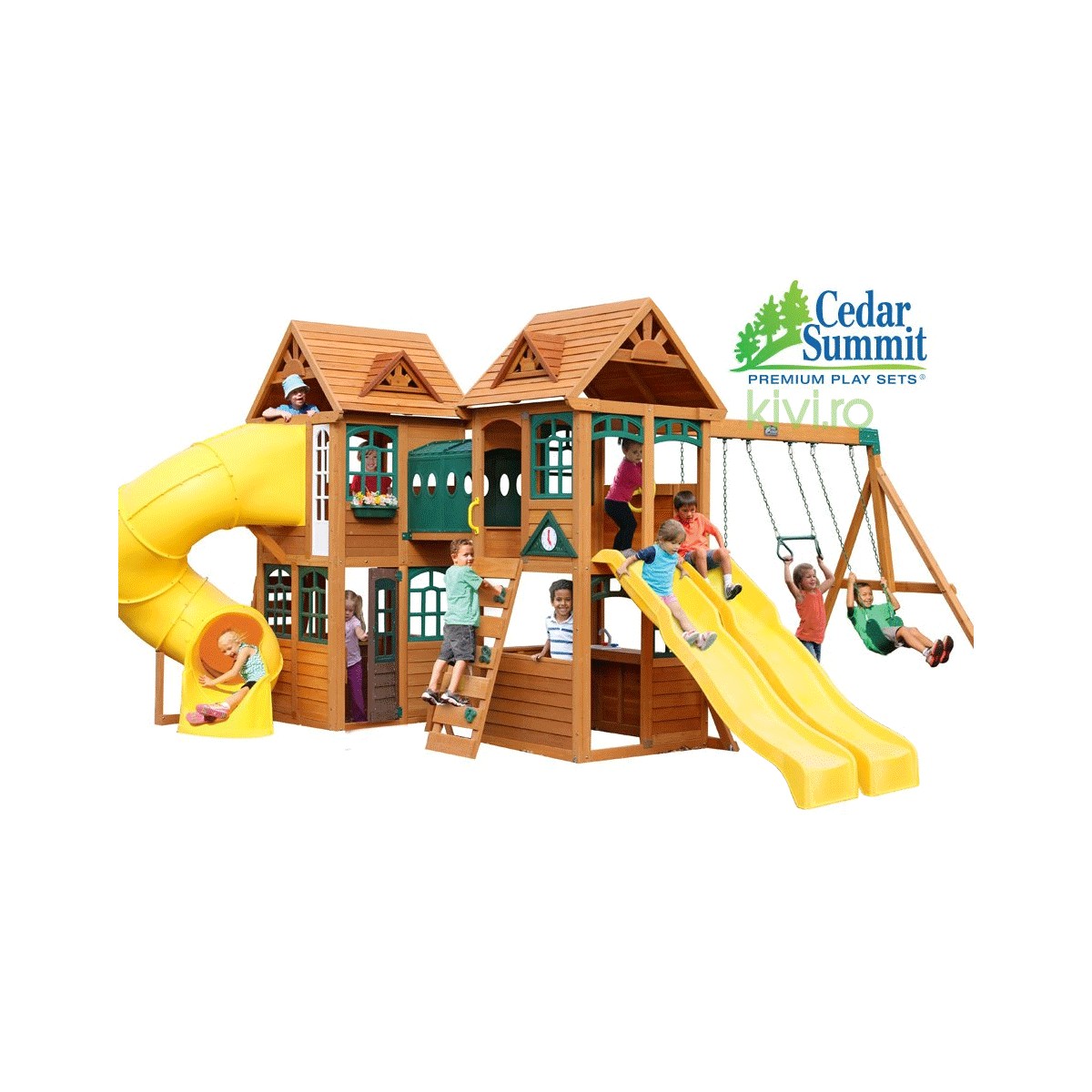 Complex De Joaca Din Lemn De Cedru Kingsbridge Wooden Kidkraft