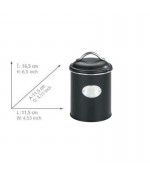 Cutie metalica depozitare 1 litru Wenko Nero 54067100