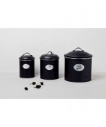 Cutie metalica depozitare 1 litru Wenko Nero 54067100