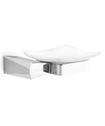 Savoniera ceramica ROCK lungime 11.5 latime 12.5 inaltime 3.8 cromat