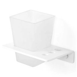 Suport pahar (patrat) VICINI lungime 12.9 latime 9 inaltime 10 alb mat