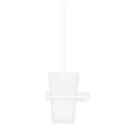 Suport perie WC VICINI lungime 14 latime 11.8 inaltime 35.2 alb mat