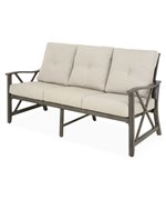 Canapea 3 locuri BRIDGEMAN lungime 168 latime 80 inaltime 92.3 negru cu bej 