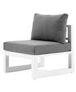 Element central CALZO lungime 76 latime 70 inaltime 68 alb cu gri