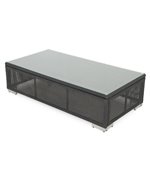 Masuta dreptunghiulara SAVANA lungime 132 latime 67 inaltime 35 negru