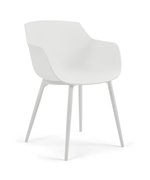 Set 3 scaune PACO lungime 57 latime 55 inaltime 80 alb