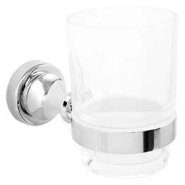 Suport pahar sticla clara ALICE lungime 7 latime 13 inaltime 10 cromat