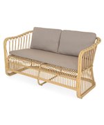 Canapea SURABAYA lungime 150 latime 77 inaltime 79 natur cu crem