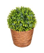 Ghiveci mare WEAVE inaltime 32 diametru 40 maro inchis