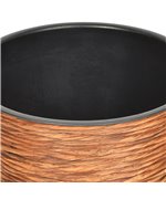 Ghiveci mare WEAVE inaltime 32 diametru 40 maro inchis