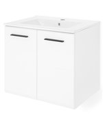 Corp lavoar 2 usi si lavoar ceramica RIVA lungime 62 latime 47 inaltime 59 alb lucios