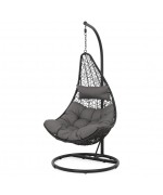 Leagan NEW CAROUSEL lungime 80 latime 70 inaltime 130 negru cu gri