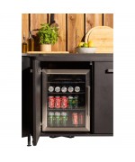 Frigider 60 litri cu cadru din inox si sticla Cozze 90540