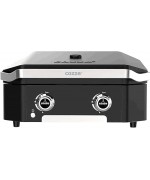 Gratar pe gaz tip plancha cu 2 arzatoare si capac Cozze 600 5 kW 90514