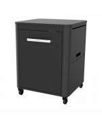 Modul bucatarie de exterior cu 1 usa, spatiu depozitare Cozze negru 60 x 60 x 90 cm 90522