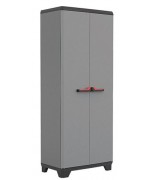 Dulap inalt Keter Stilo cu 3 polite, inaltime 173 cm, gri