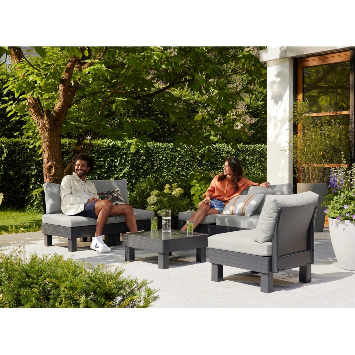 Set mobilier gradina cu coltar Keter Elements