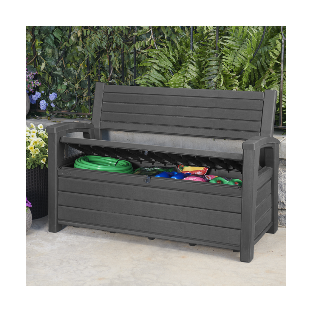 Banca de gradina cu lada de depozitare de 227 L Keter