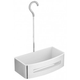 Cos suspendat cabina dus METAL lungime 22 latime 12 inaltime 31 cromat cu alb