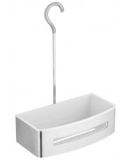 Cos suspendat cabina dus METAL lungime 22 latime 12 inaltime 31 cromat cu alb