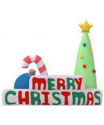 Decoratiune gonflabila de Craciun cu led-uri, 197 cm