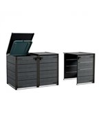 Element suplimentar pentru dulap depozitare pubele de gunoi,Keter HIDE AWAY, Gri, 240 L