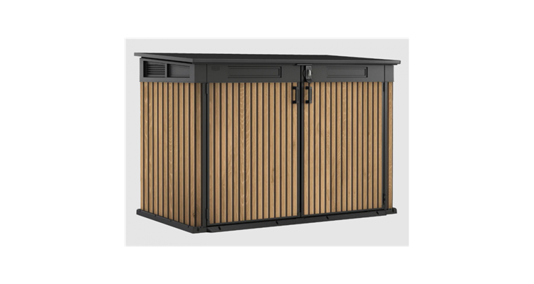 Dulap de depozitare exterior, gradina sau terasa, Horizontal Shed 2020 L Venetian Brown Keter