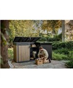 Dulap de depozitare exterior, gradina sau terasa, Horizontal Shed 2020 L Venetian Brown Keter