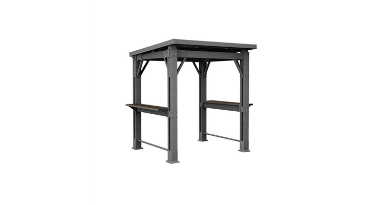 Pavilion Acoperis pentru gratar, Keter Gazebo, din material plastic, Antracit