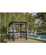Pavilion Acoperis pentru gratar, Keter Gazebo, din material plastic, Antracit