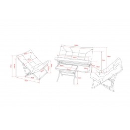 Set mobilier de terasa...