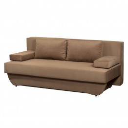 Canapea extensibila Eko Plus DKO V215, textil, 3 locuri, cu perne, cappuccino