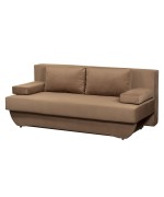 Canapea extensibila Eko Plus DKO V215, textil, 3 locuri, cu perne, cappuccino