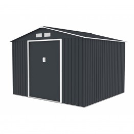Magazie de gradina metalica Archer D, otel galvanizat, 227 x 259 x 203 cm, gri