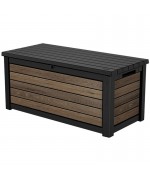 Lada depozitare gradina Keter Signature Deco 630 L, plastic Decocoat, nuc