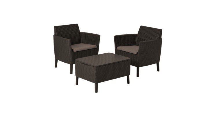 Set mobilier de gradina   terasa, Keter Salemo, 2 locuri, Maro