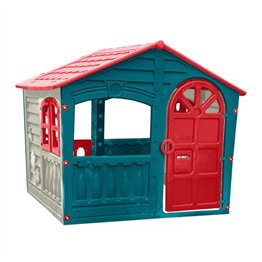 Casuta de joaca pentru copii XXL, plastic, multicolor, 140x111x115cm