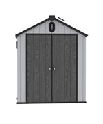 Magaziede de gradina 6x4, suprafata 2 m², panouri PVC rasina, podea inclusa, Pollen Nature Revolution