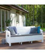 Canapea exterior Corfu II Max Love - Alb/ Gri-rece