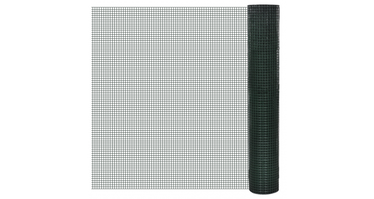 Plasa gard cu izolatie PVC 1 m x 10 m, ochi 16 x 16 mm